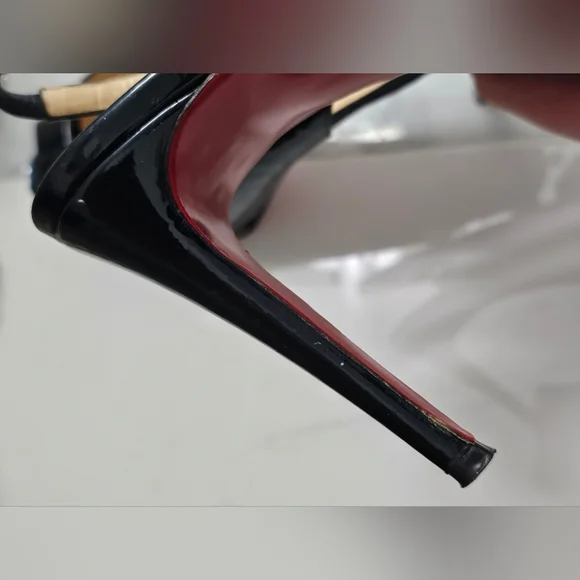 Christian Louboutin Black Slingback Heels - Picture 9 of 15